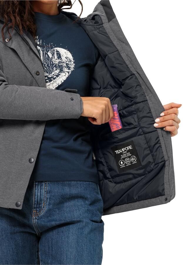 Jack Wolfskin Functioneel jack SNOWY PARK JKT W met kunstvezelvulling en capuchon - Foto 4