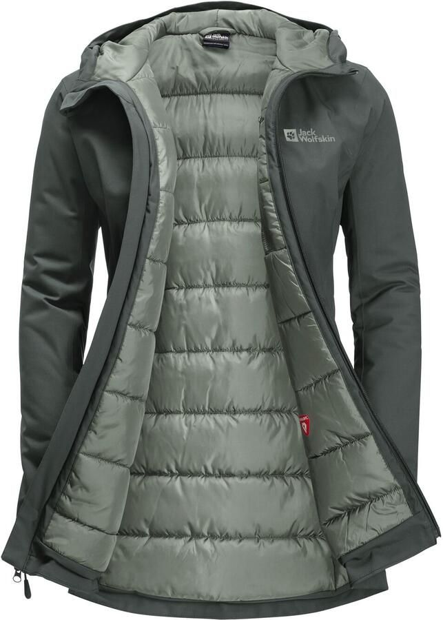 Jack Wolfskin Stirnberg Ins Jacket Women Waterdicht winterjack Dames XXL slate green slate green