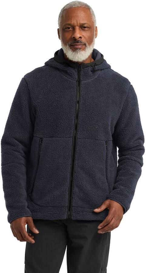 Jack Wolfskin Stone Lite Hooded Jacket Men Sherpa fleece trui heren XXXL dark navy dark navy - Foto 11