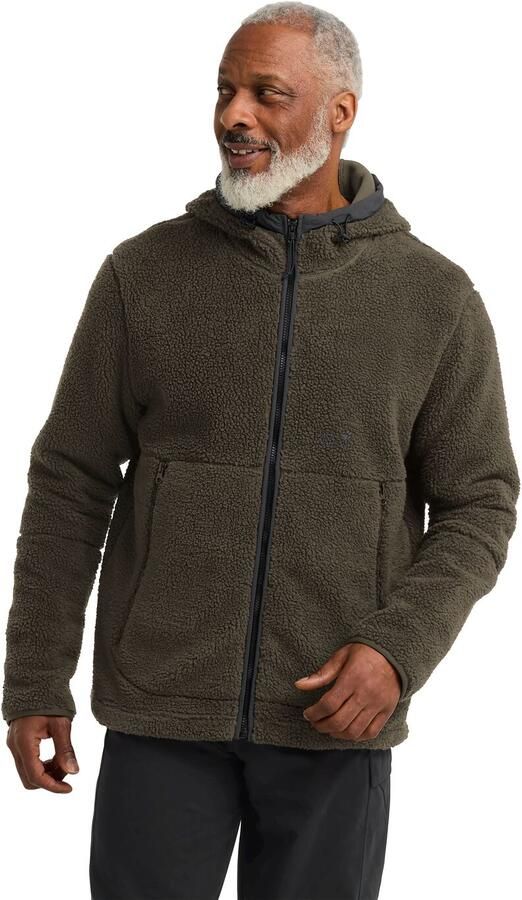 Jack Wolfskin Stone Lite Hooded Jacket Men Sherpa fleece trui heren XXXL obsidian moss obsidian moss - Foto 7