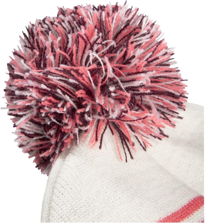 Jack Wolfskin Stripy Pompom Beanie Kids Winter muts kinderen M amaranth - Foto 3