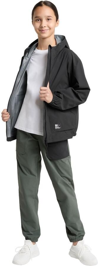 Jack Wolfskin T-Shirt Smileyworld 2.5L Jacket Youth Regenjack tieners 128 granite black granite black - Foto 3