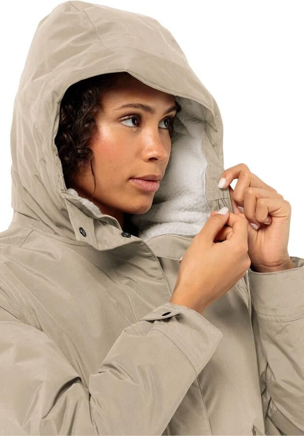 Jack Wolfskin Talforst Parka Women Waterdichte winterjas Dames XXL anis