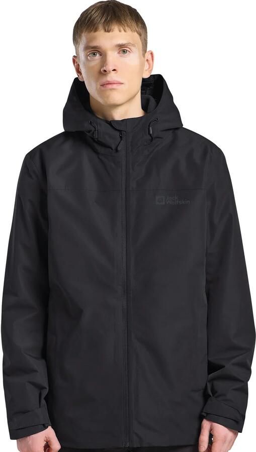 Jack Wolfskin Functioneel 3-in-1-jack TAUBENBERG 3IN1 JKT M 3in1 waterdicht winddicht overgangsjas - Foto 5