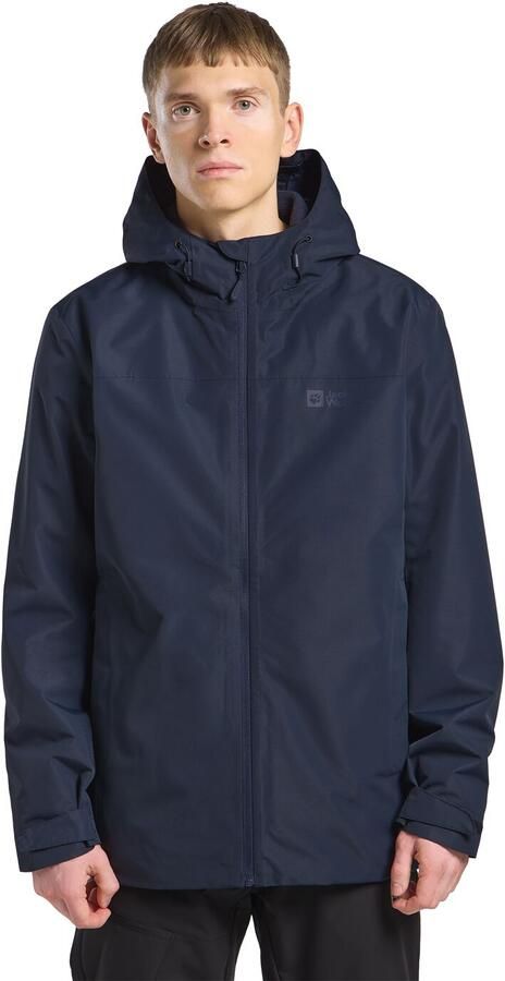 Jack Wolfskin Functioneel 3-in-1-jack TAUBENBERG 3IN1 JKT M met waterafstotende ritsen waterdicht ademend - Foto 5