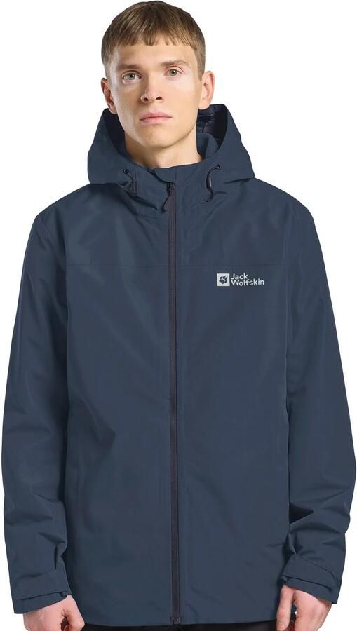 Jack Wolfskin Functioneel 3-in-1-jack TAUBENBERG 3IN1 JKT M Waterafstotende ritsen waterdicht ademend - Foto 6