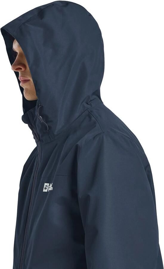 Jack Wolfskin Functioneel 3-in-1-jack TAUBENBERG 3IN1 JKT M Waterafstotende ritsen waterdicht ademend - Foto 3