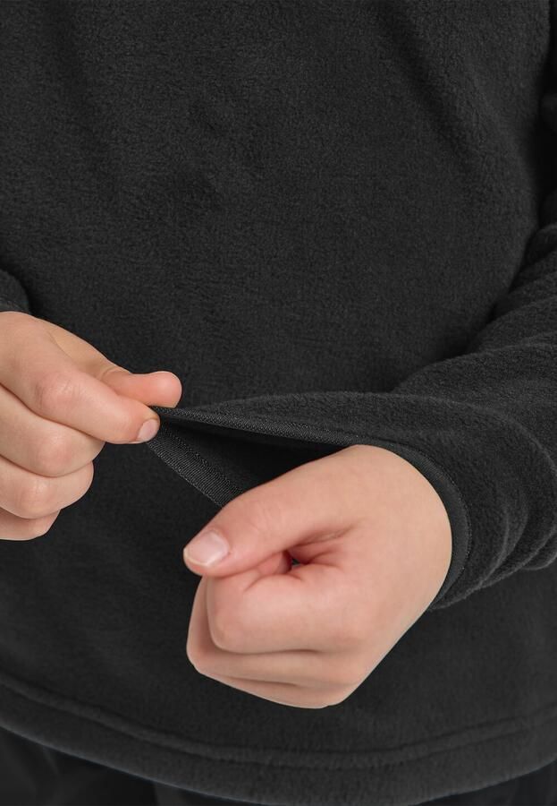 Jack Wolfskin Taunus Halfzip Kids Fleece trui Kinderen 104 granite black granite black - Foto 3