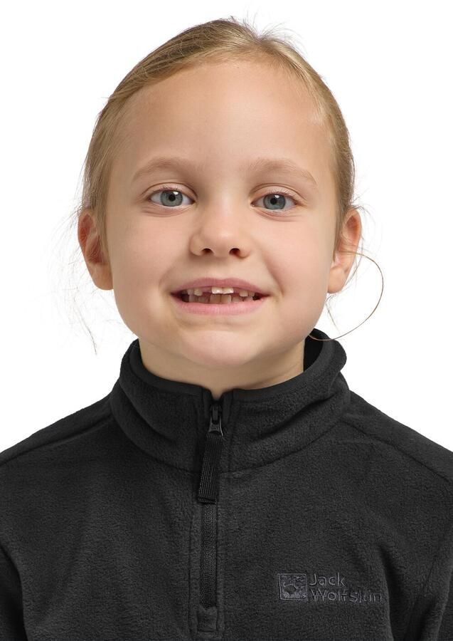 Jack Wolfskin Taunus Halfzip Kids Fleece trui Kinderen 104 granite black granite black - Foto 2