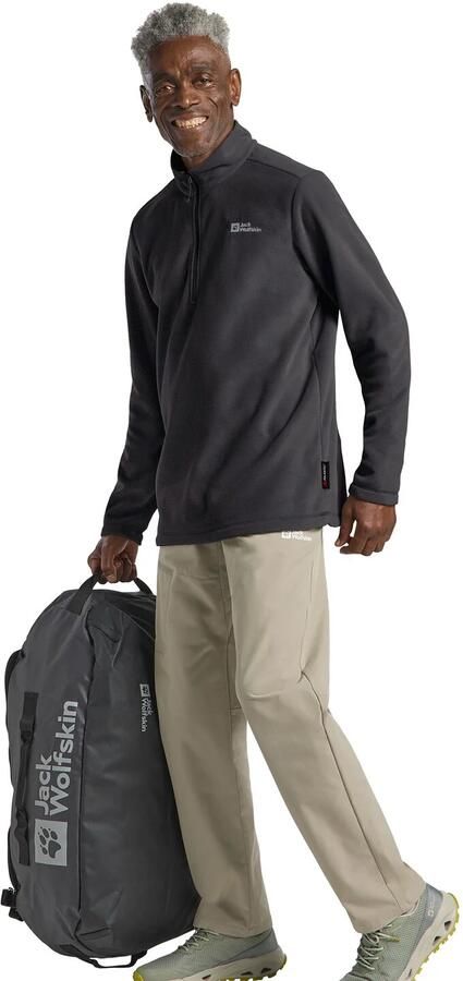 Jack Wolfskin Fleecetrui TAUNUS HZ M van gerecycled polyester ademend - Foto 8