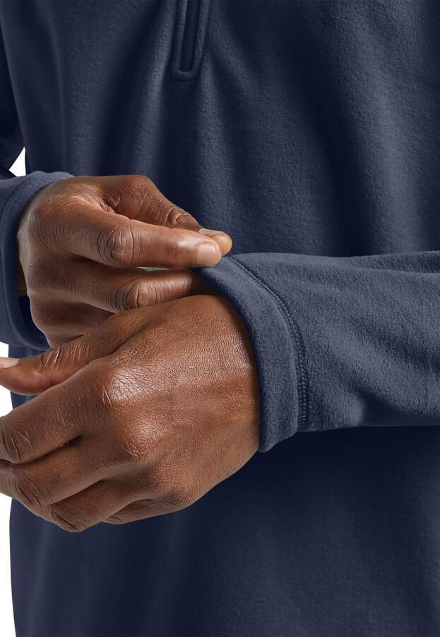 Jack Wolfskin Fleecetrui TAUNUS HZ M van gerecycled polyester ademend - Foto 4