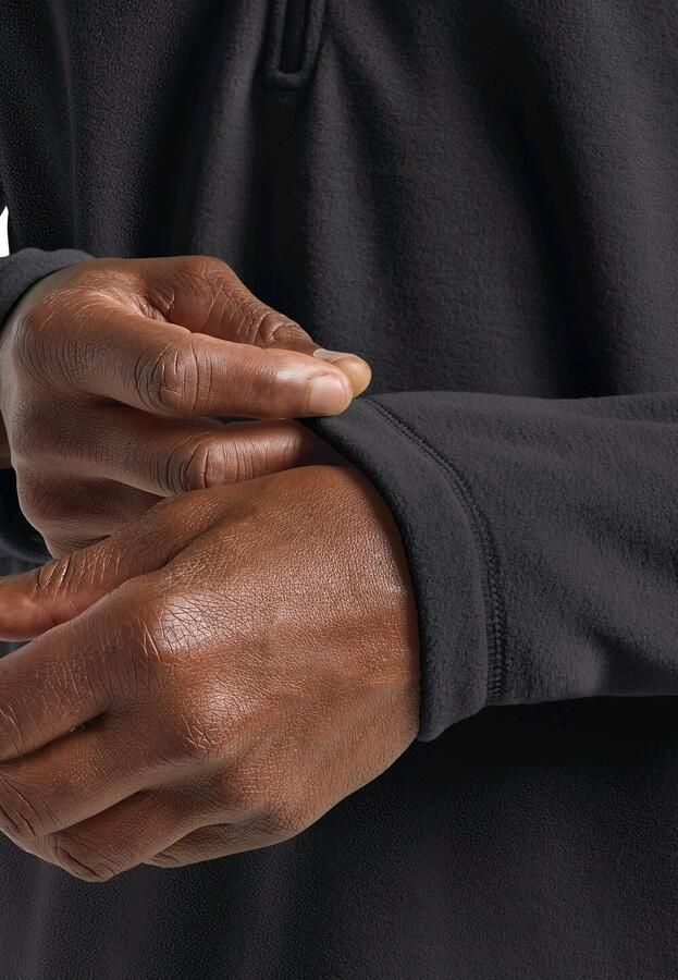 Jack Wolfskin Fleecetrui TAUNUS HZ M van gerecycled polyester ademend - Foto 5