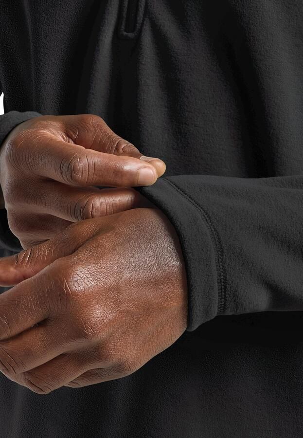 Jack Wolfskin Fleecetrui TAUNUS HZ M van gerecycled polyester ademend - Foto 3