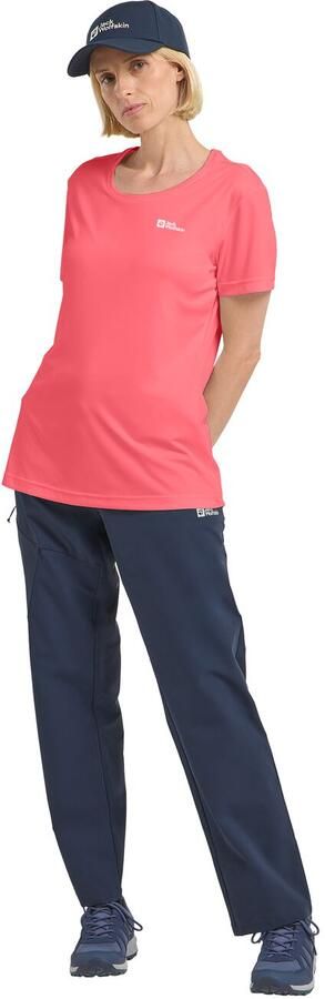 Jack Wolfskin Tech T-Shirt Women Functioneel shirt Dames 2XL sunset coral sunset coral - Foto 6