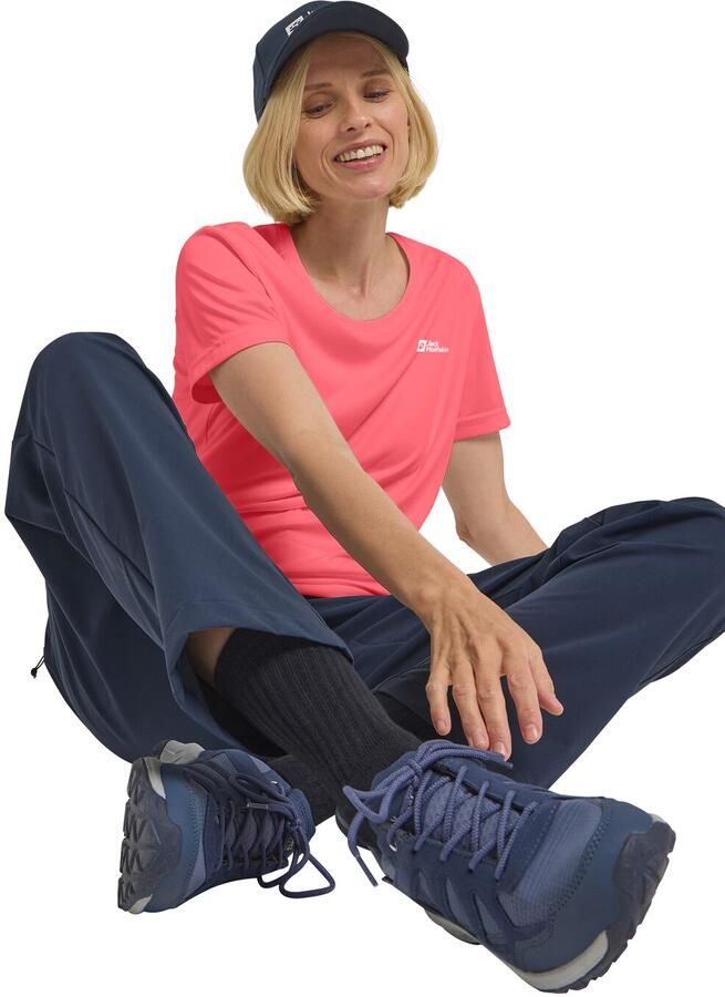 Jack Wolfskin Tech T-Shirt Women Functioneel shirt Dames 2XL sunset coral sunset coral