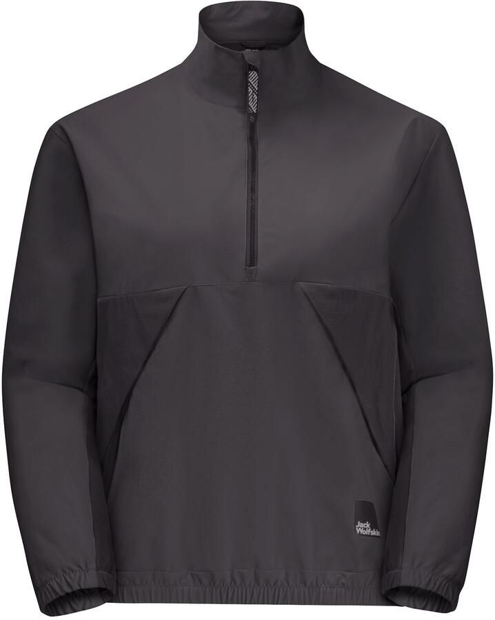 Jack Wolfskin Teen Halfzip Youth Softshelljack tieners 128 granite black granite black