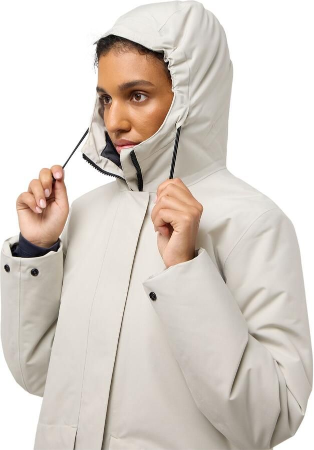 Jack Wolfskin Tempelhof Coat Women Waterdichte winterjas Dames XXL seal