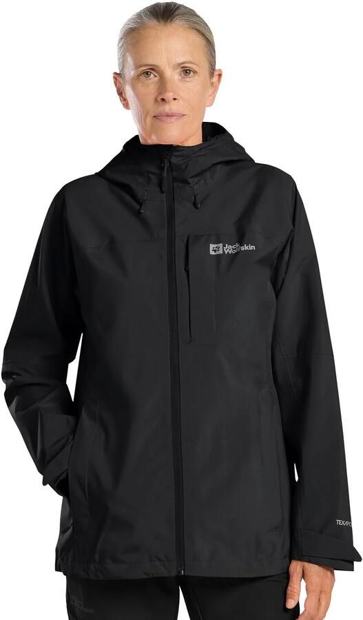 Jack Wolfskin Tempest 2L Jacket Women Regenjack Dames XXL black