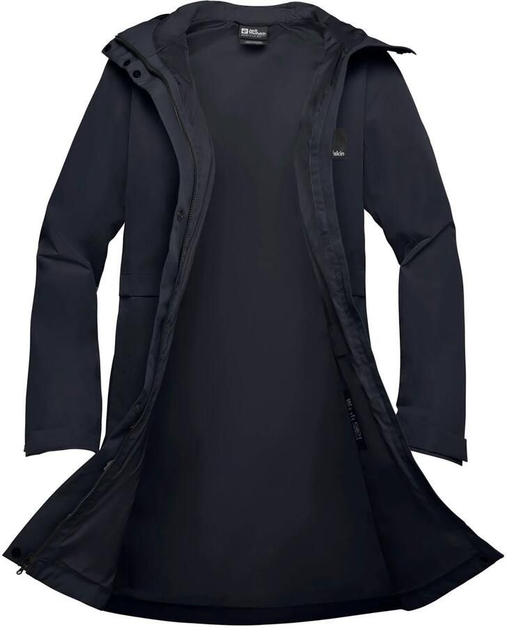 Jack Wolfskin Terraview 2l  Coat w Regenjas Dames XXL dark navy dark navy