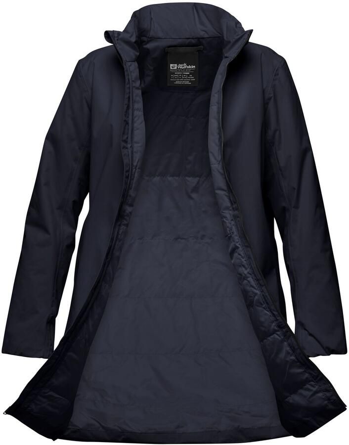 Jack Wolfskin Textor Coat Women Waterdichte jas Dames XXL blue night blue