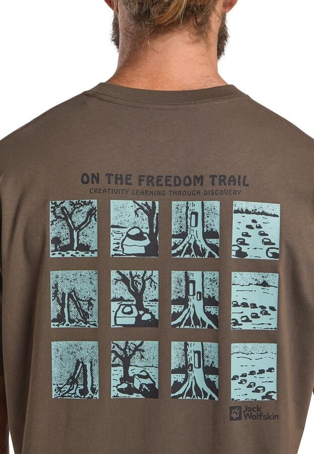 Jack Wolfskin Trailblazer T-Shirt Men T-shirt van biologisch katoen XXL trail cold coffee TRAIL cold coffee - Foto 2