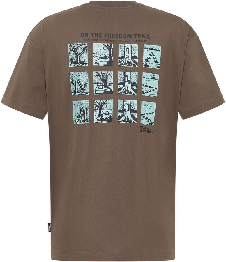 Jack Wolfskin Trailblazer T-Shirt Men T-shirt van biologisch katoen XXL trail cold coffee TRAIL cold coffee