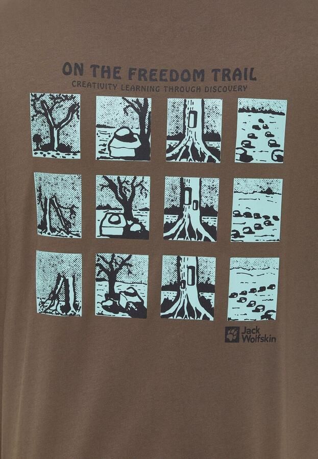 Jack Wolfskin Trailblazer T-Shirt Men T-shirt van biologisch katoen XXL trail cold coffee TRAIL cold coffee - Foto 4