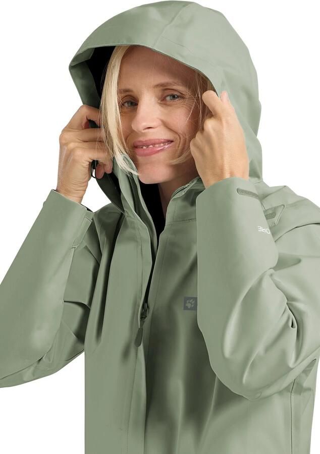 Jack Wolfskin Regenjack TRAILTIME 2L JKT W Waterafstotend winddicht ademend overgangsjas - Foto 5