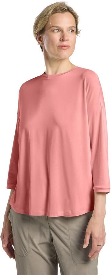 Jack Wolfskin Travel 3 4 T-Shirt Women T-shirt met 3 4 mouwen met zonnebescherming dames XXL mineral red heather mineral red heather - Foto 7