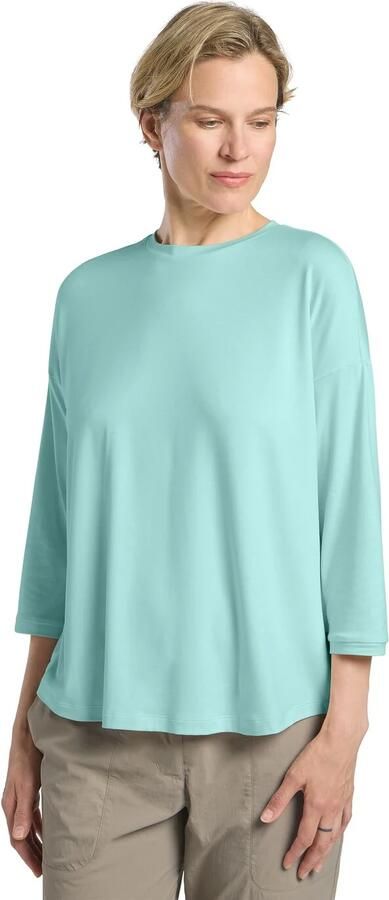 Jack Wolfskin Travel 3 4 T-Shirt Women T-shirt met 3 4 mouwen met zonnebescherming dames XXL soft jade heather soft jade heather - Foto 6