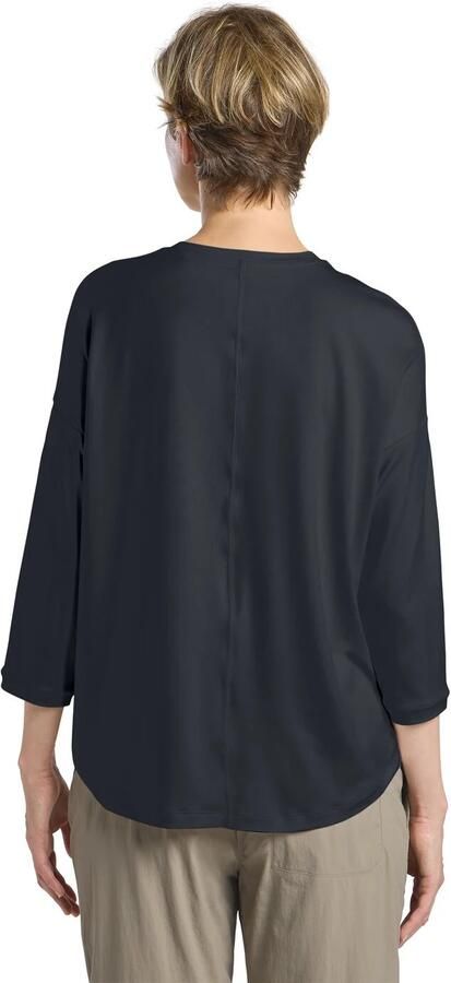 Jack Wolfskin Travel 3 4 T-Shirt Women T-shirt met 3 4 mouwen met zonnebescherming dames XXL dark navy heather dark navy heather - Foto 4