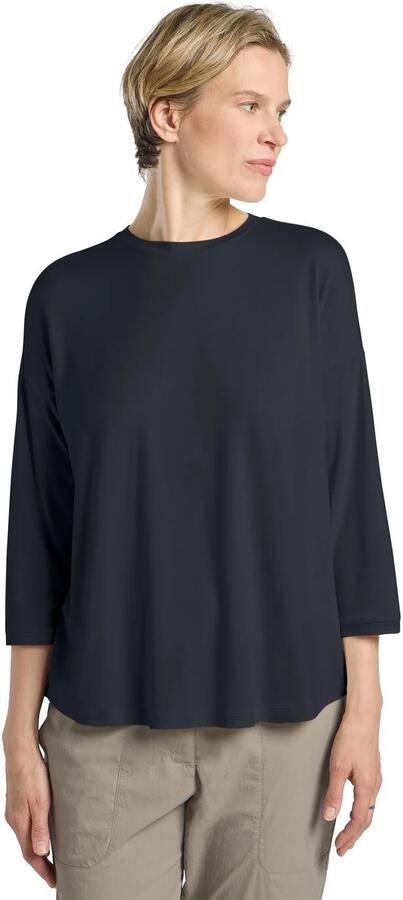 Jack Wolfskin Travel 3 4 T-Shirt Women T-shirt met 3 4 mouwen met zonnebescherming dames XXL dark navy heather dark navy heather - Foto 6