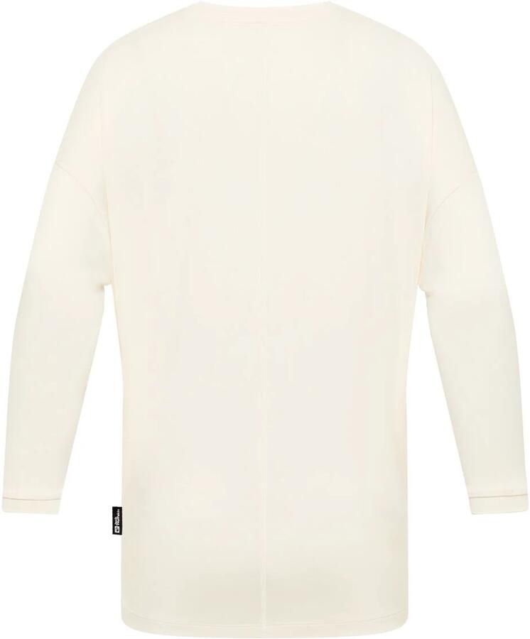Jack Wolfskin Travel 3 4 T-Shirt Women T-shirt met 3 4 mouwen met zonnebescherming dames XXL cotton white heather cotton white heather