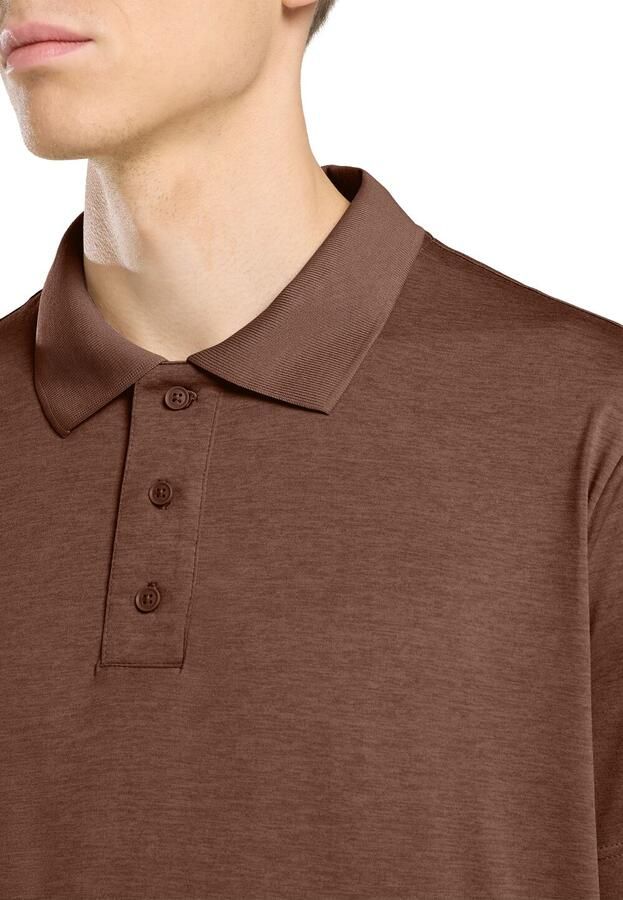 Jack Wolfskin Travel Polo Men Poloshirt met zonnebescherming Heren XXL dark rust heather dark rust heather - Foto 6