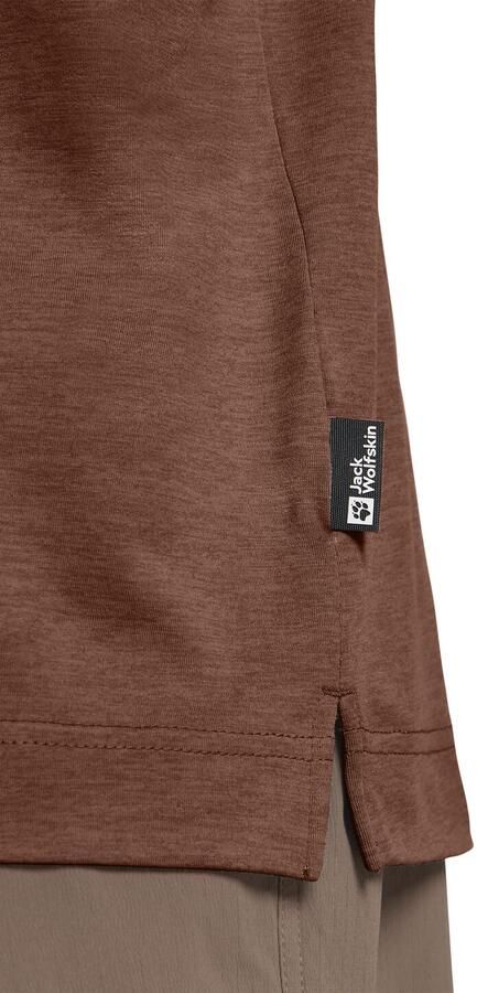 Jack Wolfskin Travel Polo Men Poloshirt met zonnebescherming Heren XXL dark rust heather dark rust heather - Foto 10