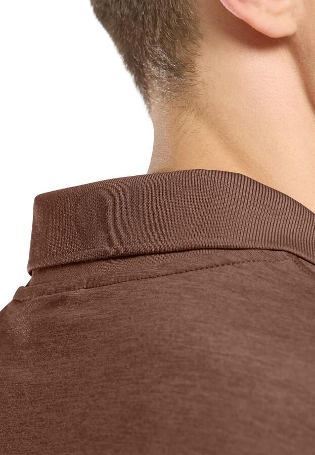 Jack Wolfskin Travel Polo Men Poloshirt met zonnebescherming Heren XXL dark rust heather dark rust heather - Foto 5