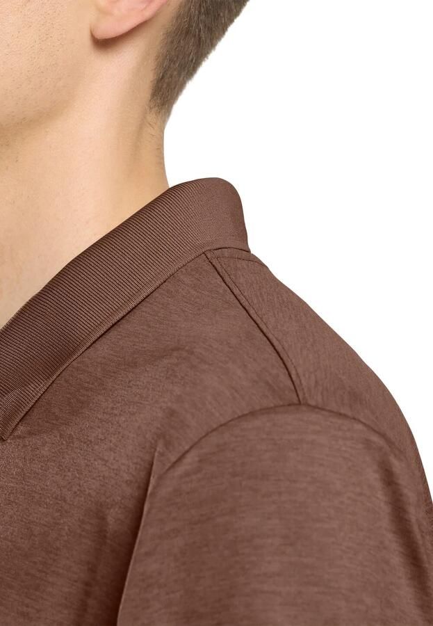 Jack Wolfskin Travel Polo Men Poloshirt met zonnebescherming Heren XXL dark rust heather dark rust heather - Foto 4