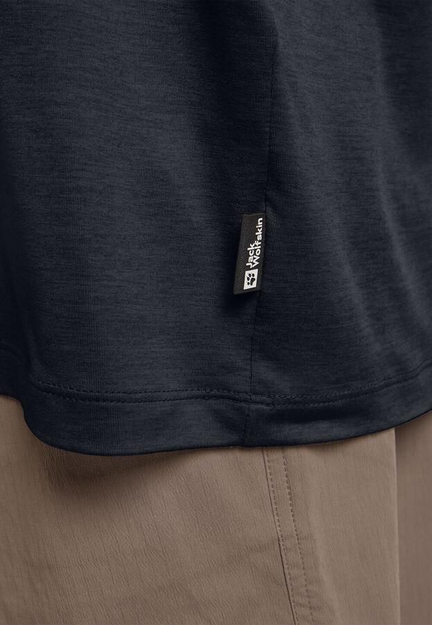 Jack Wolfskin Travel T-Shirt Men Functioneel shirt met zonnebescherming Heren XL dark navy heather dark navy heather - Foto 3
