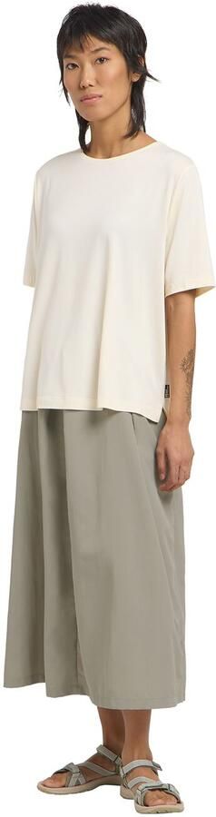 Jack Wolfskin Travel T-Shirt Women Functioneel shirt met zonnebescherming Dames XL cotton white heather cotton white heather - Foto 7