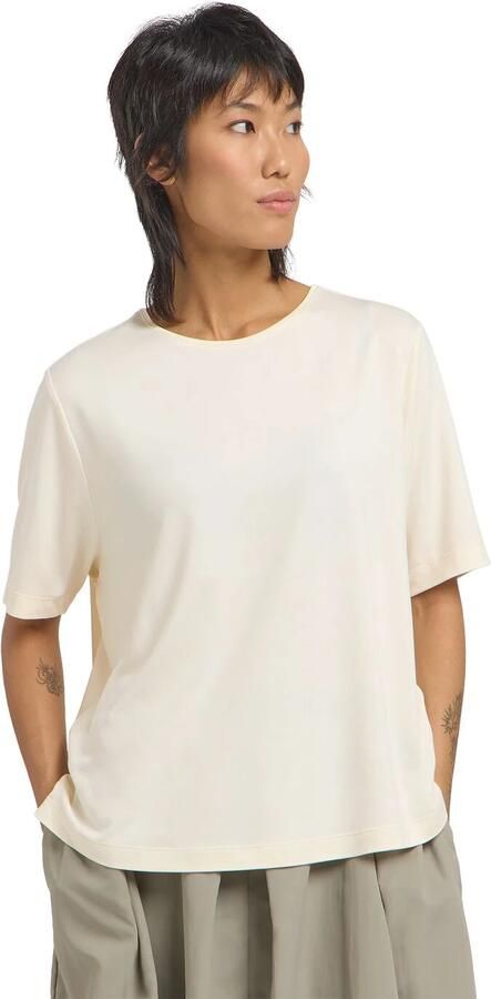 Jack Wolfskin Travel T-Shirt Women Functioneel shirt met zonnebescherming Dames XL cotton white heather cotton white heather - Foto 8