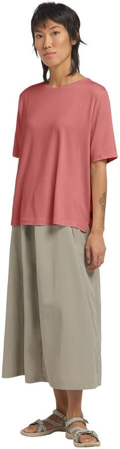 Jack Wolfskin Travel T-Shirt Women Functioneel shirt met zonnebescherming Dames XXL mineral red heather mineral red heather - Foto 5