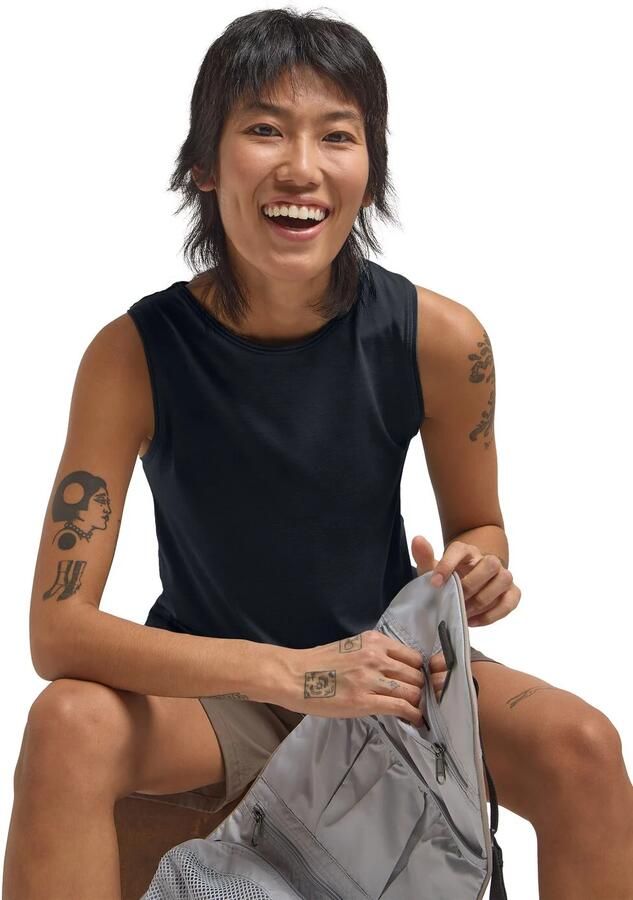 Jack Wolfskin Travel Top Women Functioneel topje Dames XXL dark navy heather dark navy heather - Foto 6