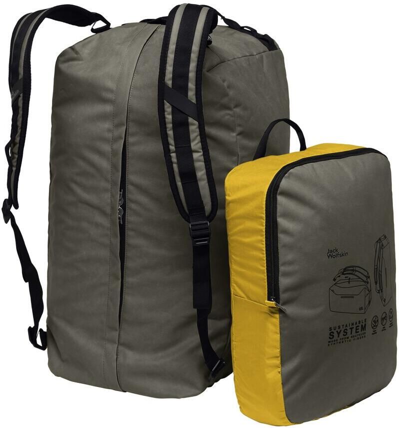 Jack Wolfskin Traveltopia Duffle 65 Sport- en reisrugzak One Size dusty olive dusty olive