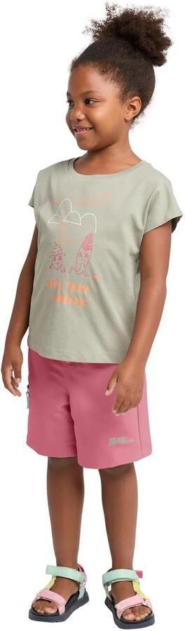 Jack Wolfskin Turbulence Shorts Kids Kinderen korte broek 116 soft pink soft pink - Foto 3