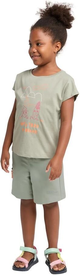 Jack Wolfskin Turbulence Shorts Kids Kinderen korte broek 116 mint leaf mint leaf - Foto 3