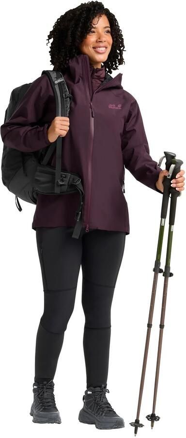 Jack Wolfskin Unbound Adventure 2L Jacket Women Waterdichte wandejas Dames XXL amaranth - Foto 13