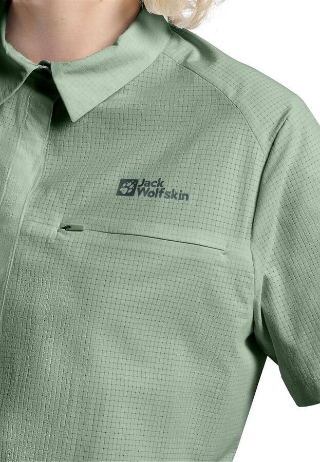 Jack Wolfskin Vandra S|S Shirt Women Wandeloverhemd met korte mouwen Dames 2XL eucalyptus - Foto 2