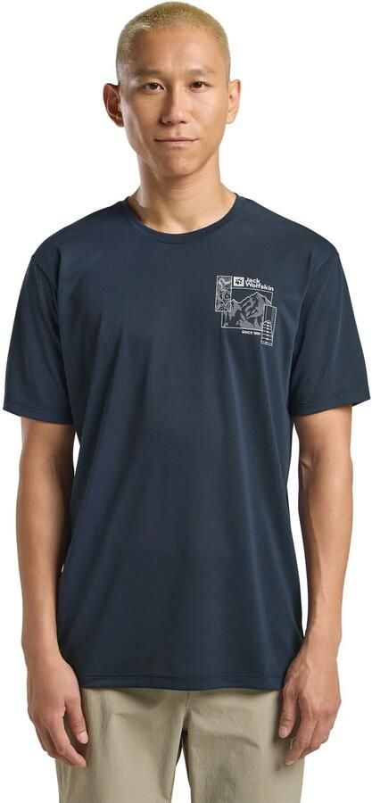 Jack Wolfskin Vonnan Graphic T-Shirt Men Functioneel shirt Heren 2XL explore midnight sky EXPLORE midnight sky - Foto 6