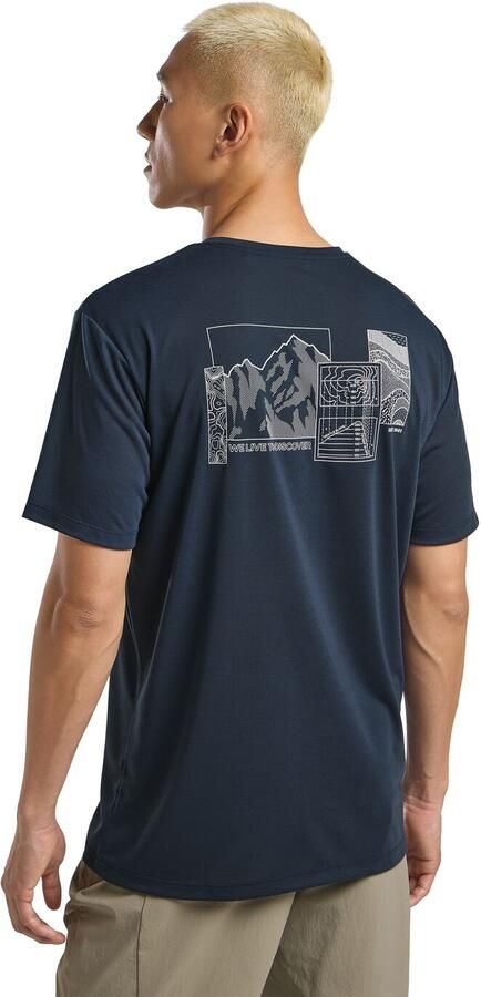 Jack Wolfskin Vonnan Graphic T-Shirt Men Functioneel shirt Heren 2XL explore midnight sky EXPLORE midnight sky - Foto 4