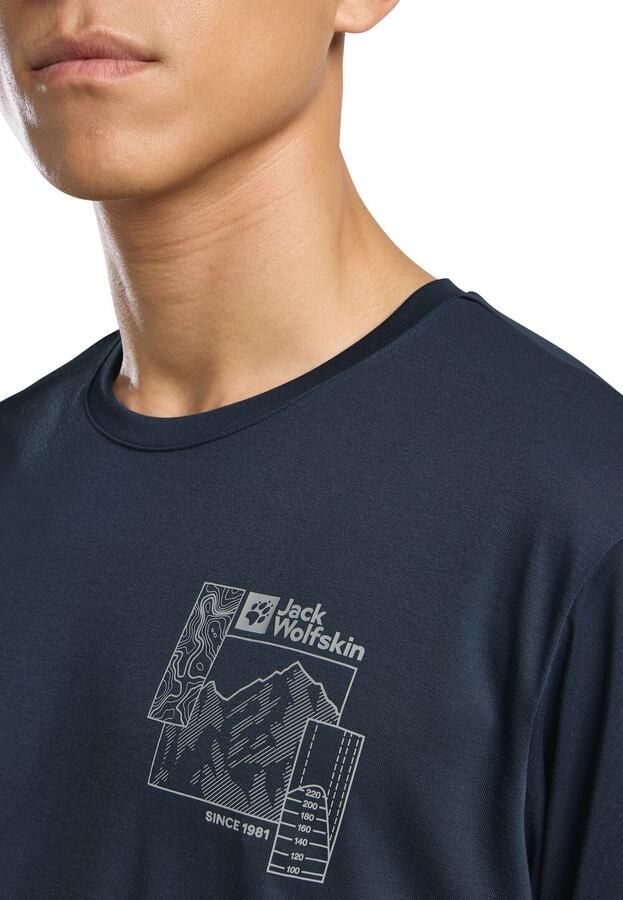 Jack Wolfskin Vonnan Graphic T-Shirt Men Functioneel shirt Heren 2XL explore midnight sky EXPLORE midnight sky - Foto 3